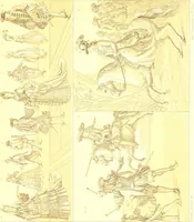Picture 68 of 109 from Le costume historique. Cinq cents planches, trois cents en couleurs, or et argent, deux cents en camaieu. Types principaux du vêtement et de la parure, rapprochés de ceux de l'intérieur de l'habitation dans tous les temps et chez tous les peuples, avec de nombreux détails sur le mobilier, les armes, les objets usuels, les moyens de transport, etc (1888), leaf 280