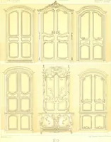 Picture 84 of 109 from Le costume historique. Cinq cents planches, trois cents en couleurs, or et argent, deux cents en camaieu. Types principaux du vêtement et de la parure, rapprochés de ceux de l'intérieur de l'habitation dans tous les temps et chez tous les peuples, avec de nombreux détails sur le mobilier, les armes, les objets usuels, les moyens de transport, etc (1888), leaf 354