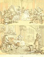 An illustration from Le costume historique. Cinq cents planches, trois cents en couleurs, or et argent, deux cents en camaieu. Types principaux du vêtement et de la parure, rapprochés de ceux de l'intérieur de l'habitation dans tous les temps et chez tous les peuples, avec de nombreux détails sur le mobilier, les armes, les objets usuels, les moyens de transport, etc (1888)