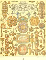 Picture 89 of 109 from Le costume historique. Cinq cents planches, trois cents en couleurs, or et argent, deux cents en camaieu. Types principaux du vêtement et de la parure, rapprochés de ceux de l'intérieur de l'habitation dans tous les temps et chez tous les peuples, avec de nombreux détails sur le mobilier, les armes, les objets usuels, les moyens de transport, etc (1888), leaf 376