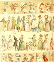 An illustration from Le costume historique. Cinq cents planches, trois cents en couleurs, or et argent, deux cents en camaieu. Types principaux du vêtement et de la parure, rapprochés de ceux de l'intérieur de l'habitation dans tous les temps et chez tous les peuples, avec de nombreux détails sur le mobilier, les armes, les objets usuels, les moyens de transport, etc (1888)