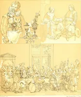 An illustration from Le costume historique. Cinq cents planches, trois cents en couleurs, or et argent, deux cents en camaieu. Types principaux du vêtement et de la parure, rapprochés de ceux de l'intérieur de l'habitation dans tous les temps et chez tous les peuples, avec de nombreux détails sur le mobilier, les armes, les objets usuels, les moyens de transport, etc (1888)