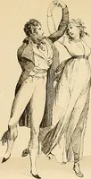 An illustration from Le costume historique. Cinq cents planches, trois cents en couleurs, or et argent, deux cents en camaieu. Types principaux du vêtement et de la parure, rapprochés de ceux de l'intérieur de l'habitation dans tous les temps et chez tous les peuples, avec de nombreux détails sur le mobilier, les armes, les objets usuels, les moyens de transport, etc (1888)