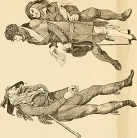 An illustration from Le costume historique. Cinq cents planches, trois cents en couleurs, or et argent, deux cents en camaieu. Types principaux du vêtement et de la parure, rapprochés de ceux de l'intérieur de l'habitation dans tous les temps et chez tous les peuples, avec de nombreux détails sur le mobilier, les armes, les objets usuels, les moyens de transport, etc (1888)