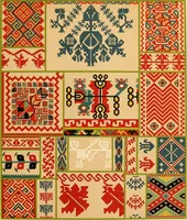An illustration from Le costume historique. Cinq cents planches, trois cents en couleurs, or et argent, deux cents en camaieu. Types principaux du vêtement et de la parure, rapprochés de ceux de l'intérieur de l'habitation dans tous les temps et chez tous les peuples, avec de nombreux détails sur le mobilier, les armes, les objets usuels, les moyens de transport, etc (1888)