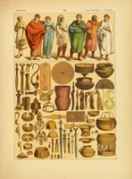 Picture 13 of 18 from Le costume, les armes, les bijoux, la céramique, les ustensiles, outils, objets mobiliers, etc. : chez les peuples anciens et modernes (1896), leaf 225