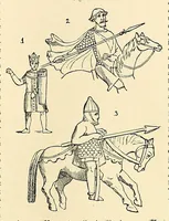 An illustration from Le costume, les armes, les bijoux, la céramique, les ustensiles, outils, objets mobiliers, etc. : chez les peuples anciens et modernes (1896)
