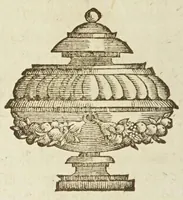 An illustration from Le cuisinier royal et bourgeois : qui apprend à ordonner toute sorte de repas, & la meilleure maniere des ragoûts les plus à la mode & les plus exquis : ouvrage très-utile dans les familles, & singulierement necessaire à tous maitres d'hòtels, & ecuïers de cuisine (1693)