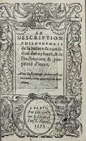 An illustration from Le description philosophale de la nature & condition des oyseaux & de l'inclination & proprieté d'iceux (1571)