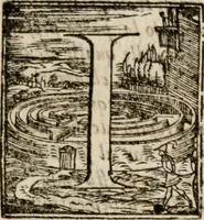 An illustration from Le diece veglie di Bartolomeo Arnigio, de gli ammendati costvmi dell' hvmana vita, nelle quali non sol si tratta di quelle vertù, ch'à uiuer nella luce de gli huomini, & di Dio bisogneuoli sono (1577)