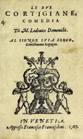 Picture 1 of 2 from Le dve cortigiane : comedia (1567), leaf 5