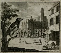 An illustration from Leerzame zinnebeelden : bestaande in christelyke bedenkingen door vergelykinge eeniger schepfelen ... (1704)