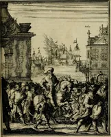 Picture 45 of 54 from Leeven en daden der doorluchtighste zee-helden en ontdeckers van landen deser eeuwen : beginnende met Christoffel Colombus, vinder van de nieuwe wereldt, en eyndigende met den roemruchtigen admirael M.A. de Ruyter, Ridd. &c. : vertoonende veel vreemde voorvallen, dappere verrichtingen, stoutmoedige bestieringen, en swaere zee-slagen, &c. : naeukeurigh, uyt veele geloofwaerdige schriften, en authentijcke stucken, by een gebracht, en beschreven (1676), leaf 592