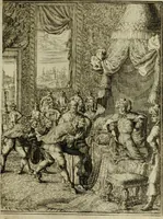 Picture 9 of 54 from Leeven en daden der doorluchtighste zee-helden en ontdeckers van landen deser eeuwen : beginnende met Christoffel Colombus, vinder van de nieuwe wereldt, en eyndigende met den roemruchtigen admirael M.A. de Ruyter, Ridd. &c. : vertoonende veel vreemde voorvallen, dappere verrichtingen, stoutmoedige bestieringen, en swaere zee-slagen, &c. : naeukeurigh, uyt veele geloofwaerdige schriften, en authentijcke stucken, by een gebracht, en beschreven (1676), leaf 66
