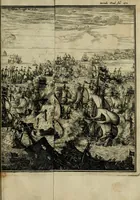 An illustration from Leeven en daden der doorluchtighste zee-helden en ontdeckers van landen deser eeuwen : beginnende met Christoffel Colombus, vinder van de nieuwe wereldt, en eyndigende met den roemruchtigen admirael M.A. de Ruyter, Ridd. &c. : vertoonende veel vreemde voorvallen, dappere verrichtingen, stoutmoedige bestieringen, en swaere zee-slagen, &c. : naeukeurigh, uyt veele geloofwaerdige schriften, en authentijcke stucken, by een gebracht, en beschreven (1676)