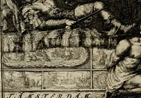 Picture 1 of 54 from Leeven en daden der doorluchtighste zee-helden en ontdeckers van landen deser eeuwen : beginnende met Christoffel Colombus, vinder van de nieuwe wereldt, en eyndigende met den roemruchtigen admirael M.A. de Ruyter, Ridd. &c. : vertoonende veel vreemde voorvallen, dappere verrichtingen, stoutmoedige bestieringen, en swaere zee-slagen, &c. : naeukeurigh, uyt veele geloofwaerdige schriften, en authentijcke stucken, by een gebracht, en beschreven (1676), leaf 7