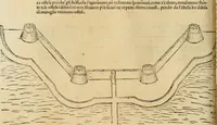 Picture 130 of 290 from Le fortificationi di Buonaiuto Lorini, nobile fiorentino ... : con l'aggiunta del sesto libro doue si mostra, con la scienza e con la pratica, l'ordine di fortificare le città & altri luoghi, con tutti gli auuertimenti, che più possono apportar benficio per la sicurtà delle fortezze .. (1609), leaf 165