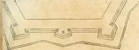An illustration from Le fortificationi di Buonaiuto Lorini, nobile fiorentino ... : con l'aggiunta del sesto libro doue si mostra, con la scienza e con la pratica, l'ordine di fortificare le città & altri luoghi, con tutti gli auuertimenti, che più possono apportar benficio per la sicurtà delle fortezze .. (1609)