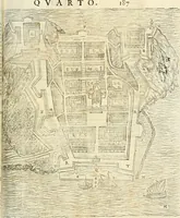An illustration from Le fortificationi di Buonaiuto Lorini, nobile fiorentino ... : con l'aggiunta del sesto libro doue si mostra, con la scienza e con la pratica, l'ordine di fortificare le città & altri luoghi, con tutti gli auuertimenti, che più possono apportar benficio per la sicurtà delle fortezze .. (1609)