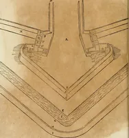 An illustration from Le fortificationi di Buonaiuto Lorini, nobile fiorentino ... : con l'aggiunta del sesto libro doue si mostra, con la scienza e con la pratica, l'ordine di fortificare le città & altri luoghi, con tutti gli auuertimenti, che più possono apportar benficio per la sicurtà delle fortezze .. (1609)