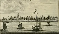 An illustration from Legatio batavica ad magnum Tartariæ chamum Sungteium, modernum Sinæ imperatorem. Historiarum narratione, quæ legatis in provinciis Quantung, Kiangsi, Nanking, Xantung, Peking, & aula imperatoriâ ab anno 1665 ad annum 1657 obtigerunt, ut & ardua Sinensium in bello tartarico fortunâ, provinciarum accurata geographia, urbium delineatione, nec non artis & naturæ miraculis ex animalium, vegetabilium, mineralium genere per centum & quinquaginta æneas figuras passim illustrata & conscripta vernacule (1668)