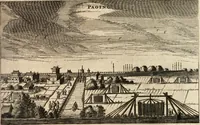 An illustration from Legatio batavica ad magnum Tartariæ chamum Sungteium, modernum Sinæ imperatorem. Historiarum narratione, quæ legatis in provinciis Quantung, Kiangsi, Nanking, Xantung, Peking, & aula imperatoriâ ab anno 1665 ad annum 1657 obtigerunt, ut & ardua Sinensium in bello tartarico fortunâ, provinciarum accurata geographia, urbium delineatione, nec non artis & naturæ miraculis ex animalium, vegetabilium, mineralium genere per centum & quinquaginta æneas figuras passim illustrata & conscripta vernacule (1668)