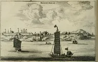 Picture 69 of 149 from Legatio batavica ad magnum Tartariæ chamum Sungteium, modernum Sinæ imperatorem. Historiarum narratione, quæ legatis in provinciis Quantung, Kiangsi, Nanking, Xantung, Peking, & aula imperatoriâ ab anno 1665 ad annum 1657 obtigerunt, ut & ardua Sinensium in bello tartarico fortunâ, provinciarum accurata geographia, urbium delineatione, nec non artis & naturæ miraculis ex animalium, vegetabilium, mineralium genere per centum & quinquaginta æneas figuras passim illustrata & conscripta vernacule (1668), leaf 169