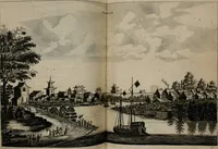 An illustration from Legatio batavica ad magnum Tartariæ chamum Sungteium, modernum Sinæ imperatorem. Historiarum narratione, quæ legatis in provinciis Quantung, Kiangsi, Nanking, Xantung, Peking, & aula imperatoriâ ab anno 1665 ad annum 1657 obtigerunt, ut & ardua Sinensium in bello tartarico fortunâ, provinciarum accurata geographia, urbium delineatione, nec non artis & naturæ miraculis ex animalium, vegetabilium, mineralium genere per centum & quinquaginta æneas figuras passim illustrata & conscripta vernacule (1668)