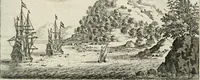 An illustration from Legatio batavica ad magnum Tartariæ chamum Sungteium, modernum Sinæ imperatorem. Historiarum narratione, quæ legatis in provinciis Quantung, Kiangsi, Nanking, Xantung, Peking, & aula imperatoriâ ab anno 1665 ad annum 1657 obtigerunt, ut & ardua Sinensium in bello tartarico fortunâ, provinciarum accurata geographia, urbium delineatione, nec non artis & naturæ miraculis ex animalium, vegetabilium, mineralium genere per centum & quinquaginta æneas figuras passim illustrata & conscripta vernacule (1668)