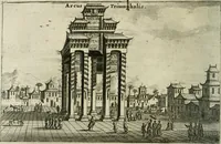 Picture 12 of 149 from Legatio batavica ad magnum Tartariæ chamum Sungteium, modernum Sinæ imperatorem. Historiarum narratione, quæ legatis in provinciis Quantung, Kiangsi, Nanking, Xantung, Peking, & aula imperatoriâ ab anno 1665 ad annum 1657 obtigerunt, ut & ardua Sinensium in bello tartarico fortunâ, provinciarum accurata geographia, urbium delineatione, nec non artis & naturæ miraculis ex animalium, vegetabilium, mineralium genere per centum & quinquaginta æneas figuras passim illustrata & conscripta vernacule (1668), leaf 57