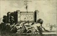 An illustration from Legatio batavica ad magnum Tartariæ chamum Sungteium, modernum Sinæ imperatorem. Historiarum narratione, quæ legatis in provinciis Quantung, Kiangsi, Nanking, Xantung, Peking, & aula imperatoriâ ab anno 1665 ad annum 1657 obtigerunt, ut & ardua Sinensium in bello tartarico fortunâ, provinciarum accurata geographia, urbium delineatione, nec non artis & naturæ miraculis ex animalium, vegetabilium, mineralium genere per centum & quinquaginta æneas figuras passim illustrata & conscripta vernacule (1668)