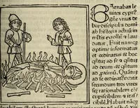An illustration from Legenda aurea sanctorum, sive, Lombardica historia