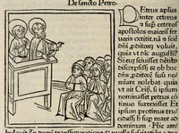 An illustration from Legenda aurea sanctorum, sive, Lombardica historia