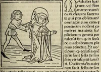 An illustration from Legenda aurea sanctorum, sive, Lombardica historia