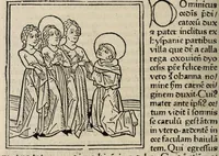 An illustration from Legenda aurea sanctorum, sive, Lombardica historia