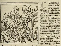 An illustration from Legenda aurea sanctorum, sive, Lombardica historia