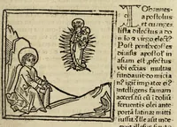 An illustration from Legenda aurea sanctorum, sive, Lombardica historia
