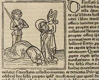 An illustration from Legenda aurea sanctorum, sive, Lombardica historia
