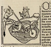 An illustration from Legenda aurea sanctorum, sive, Lombardica historia