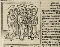 An illustration from Legenda aurea sanctorum, sive, Lombardica historia