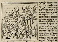 An illustration from Legenda aurea sanctorum, sive, Lombardica historia