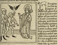 An illustration from Legenda aurea sanctorum, sive, Lombardica historia
