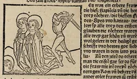 An illustration from Legenda aurea sanctorum, sive Lombardica historia [German] Leben der Heiligen: Winterteil und Sommerteil