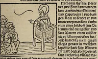 An illustration from Legenda aurea sanctorum, sive Lombardica historia [German] Leben der Heiligen: Winterteil und Sommerteil