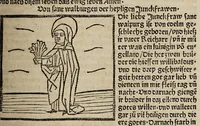 An illustration from Legenda aurea sanctorum, sive Lombardica historia [German] Leben der Heiligen: Winterteil und Sommerteil