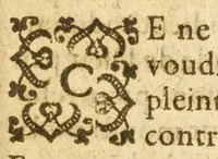 An illustration from Legende doree, ou, Sommaire de l'histoire des freres Mendians dans l'Ordre de Dominique, & de Francʹois : comprenant briefuement & veritablement l'origine, le progrez, la doctrine & les combats d'iceux : tant contre l'eglise gallicane principalement, que cotre les papes & entr'eux mesmes depuis quatre cens ans (1608)