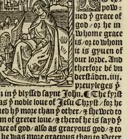 An illustration from The legende, named in Latyn Legenda aurea that is to say in Englysshe The golden legende (1527)