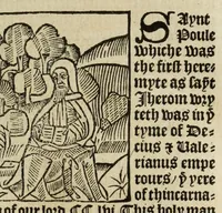 An illustration from The legende, named in Latyn Legenda aurea that is to say in Englysshe The golden legende (1527)
