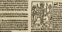An illustration from The legende, named in Latyn Legenda aurea that is to say in Englysshe The golden legende (1527)