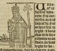 An illustration from The legende, named in Latyn Legenda aurea that is to say in Englysshe The golden legende (1527)